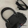 Emaille Mini Crossbody Bowling Bag Two-Way Strap Tote Leren Telefoontasje