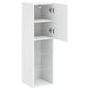 Vidaxl TV-kasten, Met LED, 2 Stuks, Wit, 30,5X30X102 Cm
