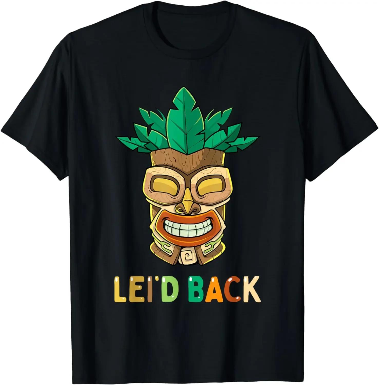 

Hawaii Tiki Man Lei d Back Funny Hawaiian Men Women Kids T-Shirt Graphic T Shirts Men Clothing Tops Camisas Streetwear 5XL різнокольоровий