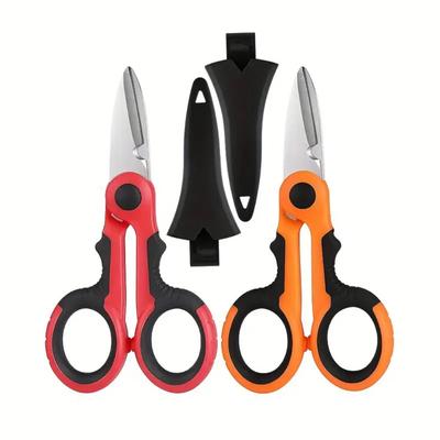 Professional Electrician Scissors High Carbon Steel Wire Cut Tool for Fabric Paper Cable Fishing