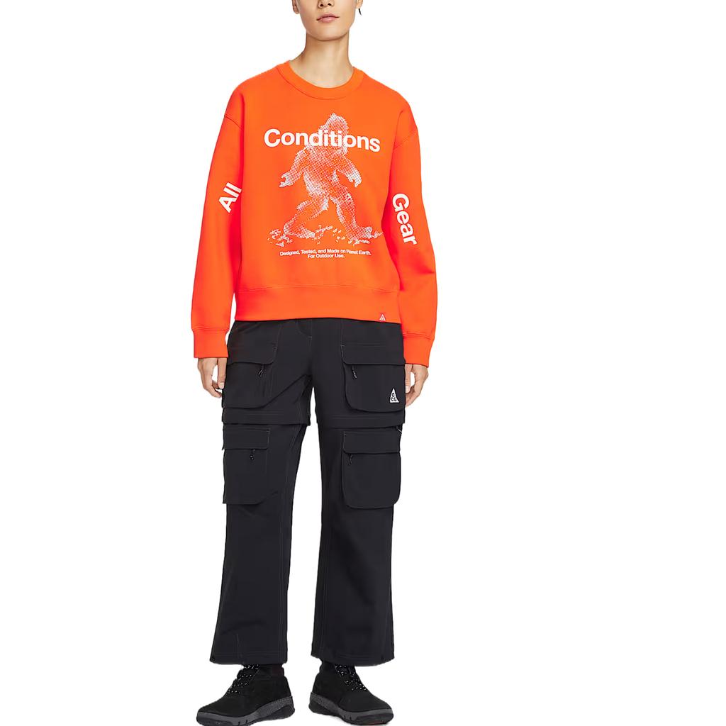 Nike ACG Series Tuff Fleece Water-Resistant Fleece Long Sleeve Regular T-Shirt Women tops IO9404-819