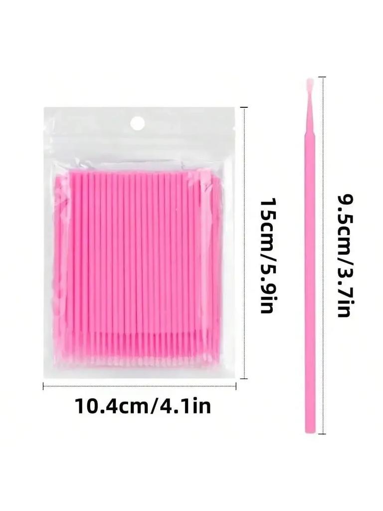 100pcs/Lot Eyelash   Applicators Microblade Makeup Micro Brushes Tool Extension Cleaning Swabs Lash Lift Glue Remover