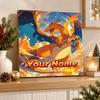 Charizard Custom Name Diamond Painting Personalized 5D Full Drill DIY Diamond Art Home Decor