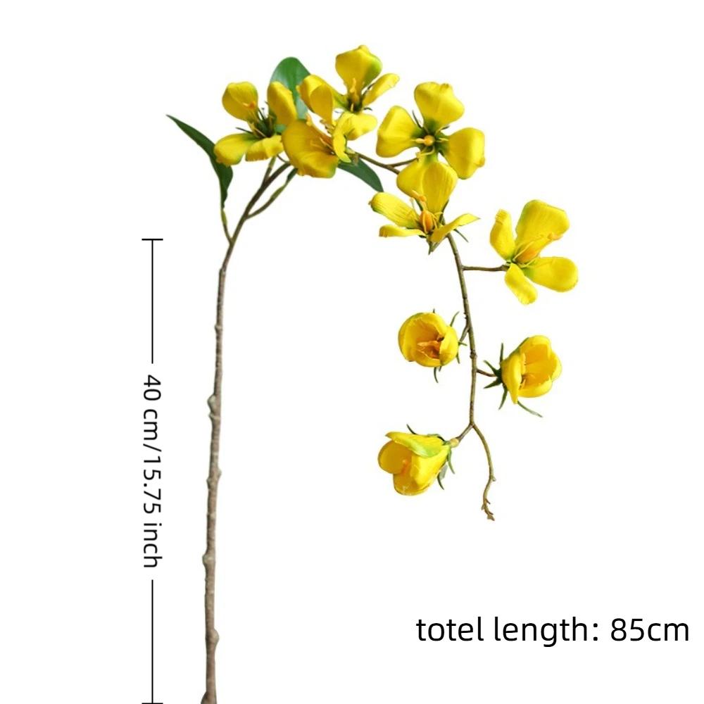 New 85cm Simulation Jasmine Flower Long Branch Floral Arrangement Artificial Oak Flower DIY Floral Bouquet Wedding Decoration