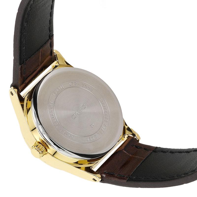 Casio STANDARD Series Fashion Trend Belt Waterproof Quartz Leather Strap Women's Watch Gold Dial LTP-V006GL-9B