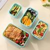 Skládací silikonový obědový box - Bento box vhodný do mikrovlnné trouby a lednice