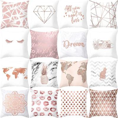 Simple Geometric Style Pillowcase Living Room Office Home Pillowcase Car Ornaments