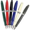Jinhao 992 Fountain Pen Set, Student 6 Color Pen Set, Silver Clip, Solid Colors(Black, Blue, Green, Grey, Red, White)