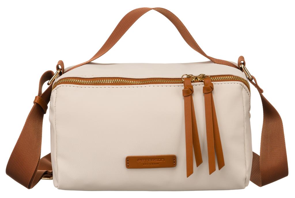 PTN JN-03-6652 Ivory-Brown bag