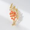 Senior Brooches Flower Leaf Brooch Pins for Women Suit Pendant  Fashion Brooches Jewelry