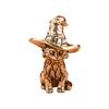 Elegant Witch Cats Brass Figurine Vintage Decors Kitten Miniature Statue for Living Room Study Shelf Display Ornament