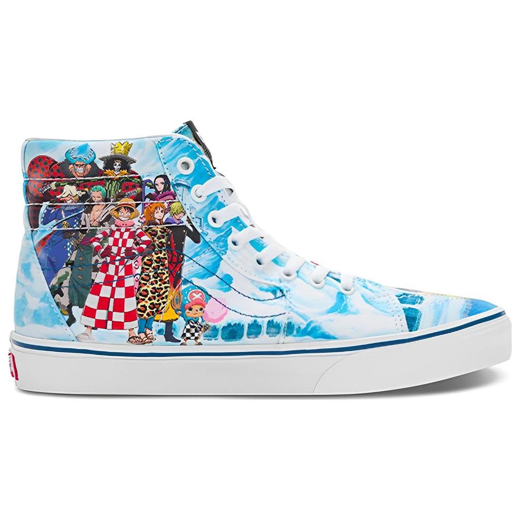 One Piece X Vans Sk8-Hi Punk Hazard Unisex Sneakers Blue VN0007NS448