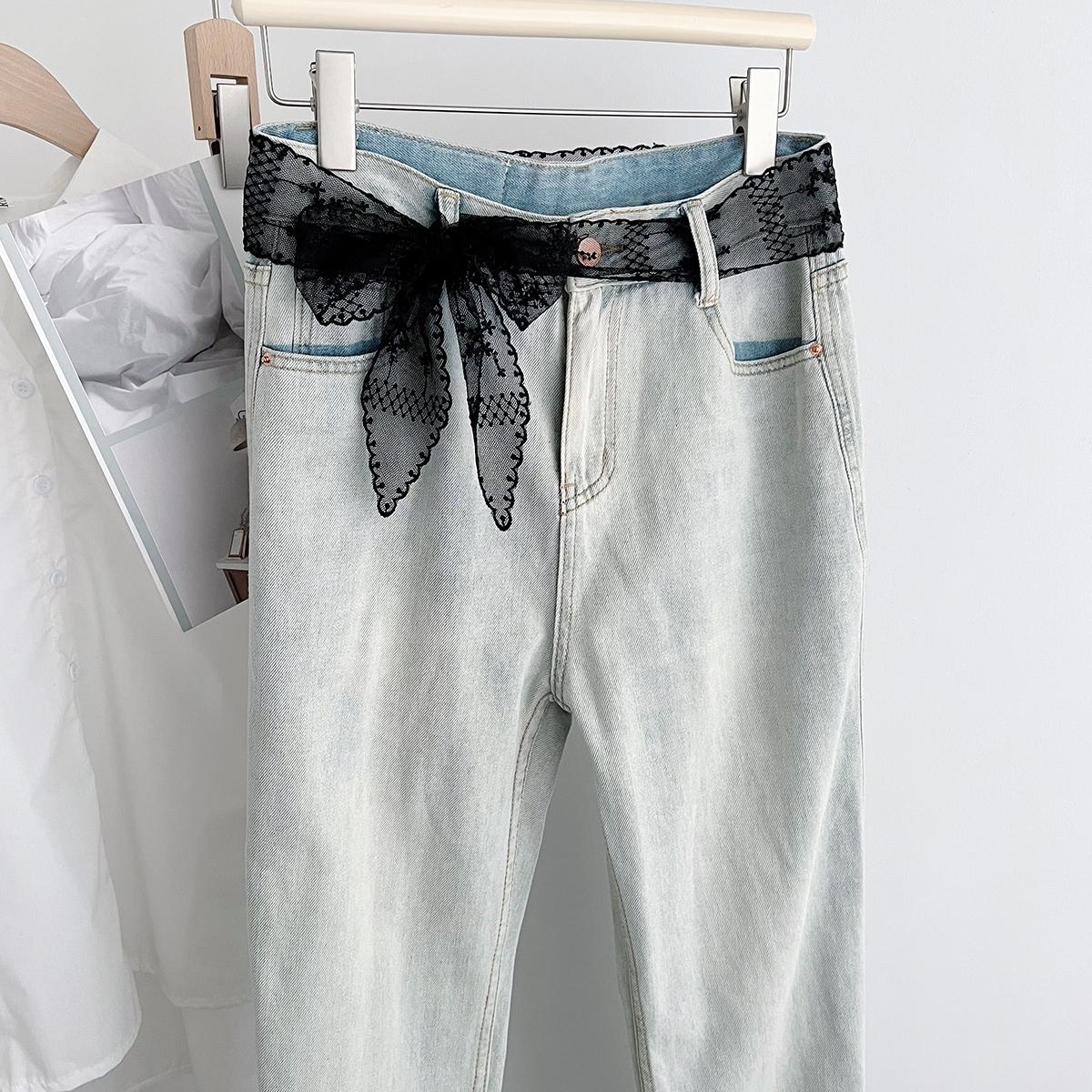 

Белое кружево тонкая и узкая полоска маленький шелковый шарф, украшение для ремня поясная веревка, украшение для талии, летний шарф для фото. 140cm