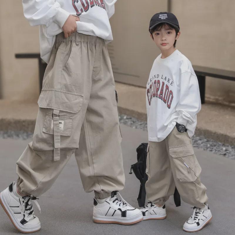 Boys' Autumn 2024 Children's Overalls - Early Fall Sports Pants One-Piece