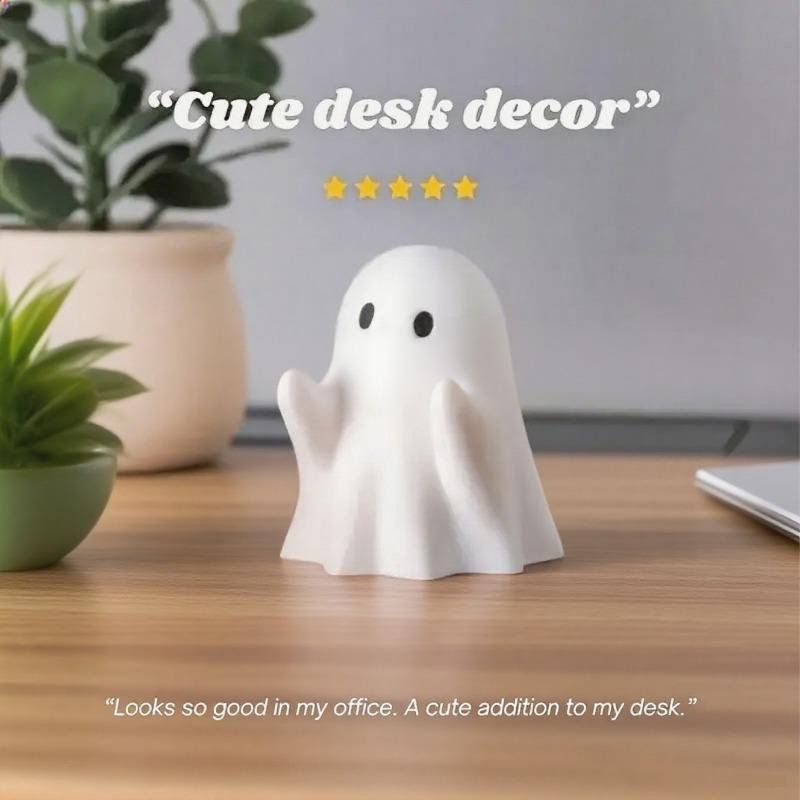 Xiaomi Cute Halloween Ghost Pen Holder Little Ghost Statue Design Pencil Support for Home Office Desktop Decoration