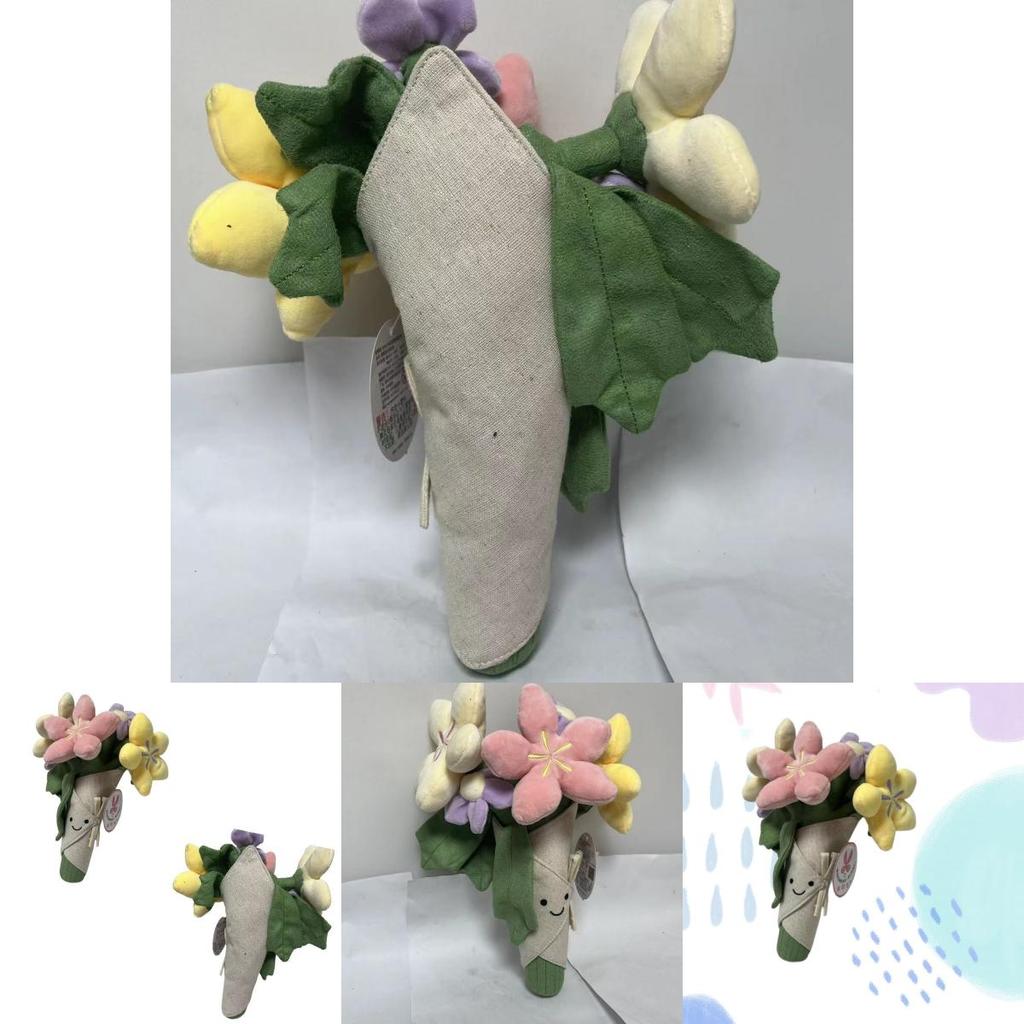 Adorable Floral Plushie Doll Soft Short Plush Stuffed Toy Figurine 16 Inches