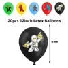 Ninjaed Go Balloons Happy Birthday Banner Legoed Party Decoration Supplies Backdrop Cake Topper Kids Spiral Disposable Tableware