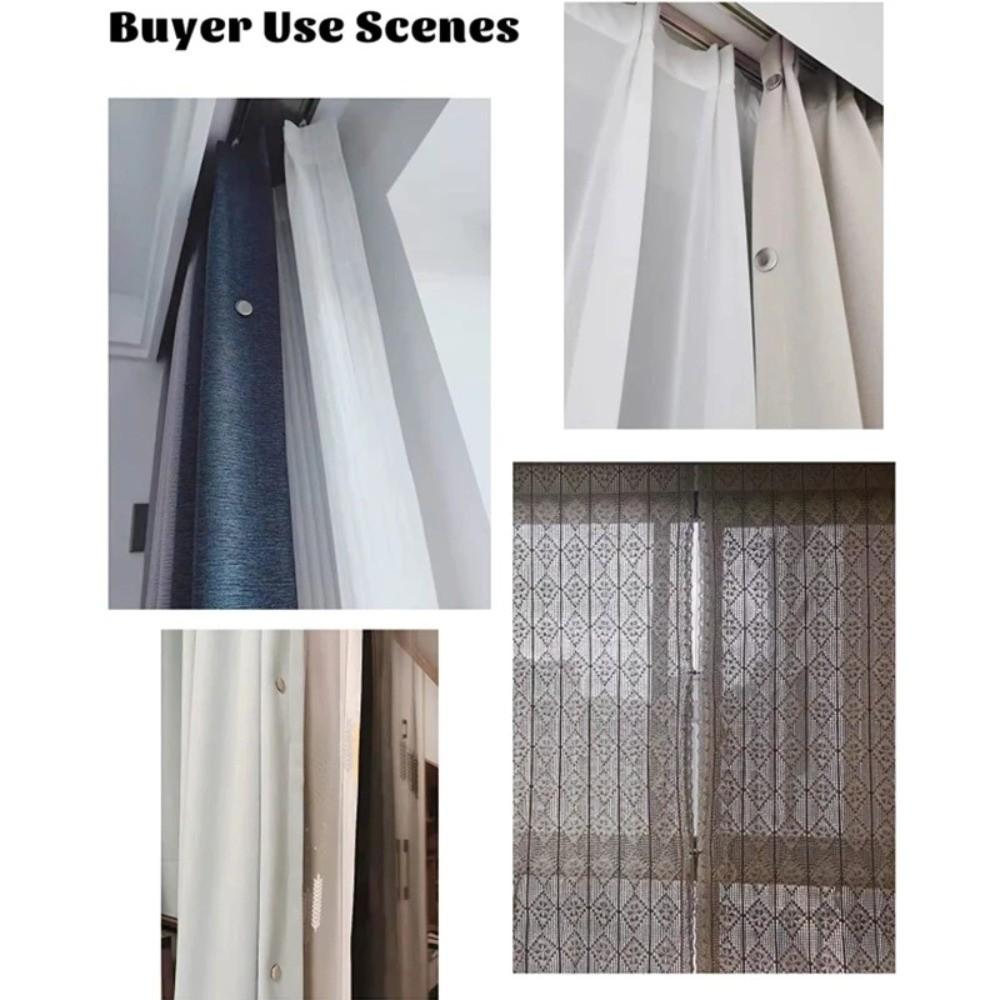 10 Pairs Double Sided Magnetic Curtain Buttons Adjustable Detachable Adjustable Curtain Fixing Buckles Magnetic Closure