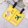Popular Eco-friendly PVC Cartoon Luggage Tag for Suitcases and Boarding Passes