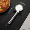 Pizza Roller Cutter Stainless Steel Pizza Knife Shovel Cake Crepes Multifunction Round Wave Cutter Wheels Hob Pizza Baking Tools