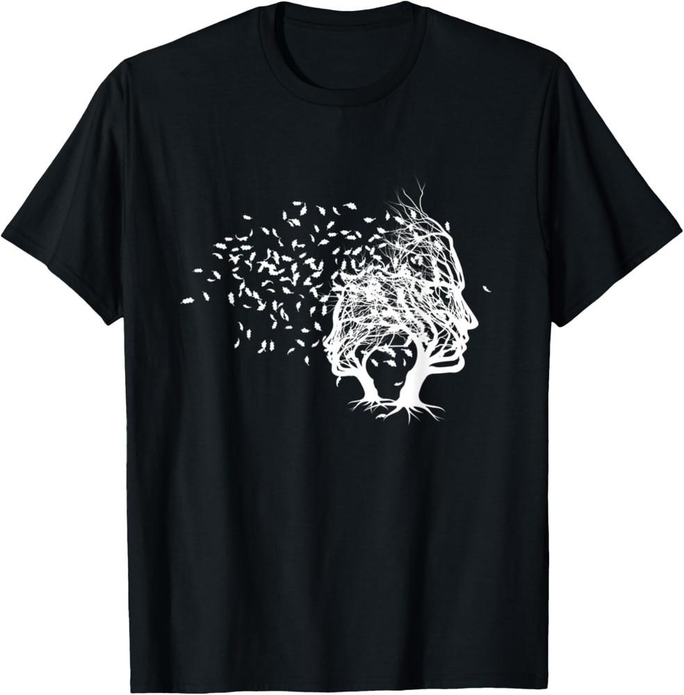 

Tree Faces With Leaves Blowing Cool Novelty TShirt Unisex T-Shirt S