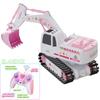 Non-Toxic Rc Excavator For Children Christmas Gifts Remote Control Digger Construction Truck 2.4G 1/24 Engineering Vehicle Electric Toy For Ki