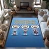 Manchester City Personalized Name Carpet Design for Outdoor Dormitory Dining Room Decorate room Antislip Carpet Anime Office Decor