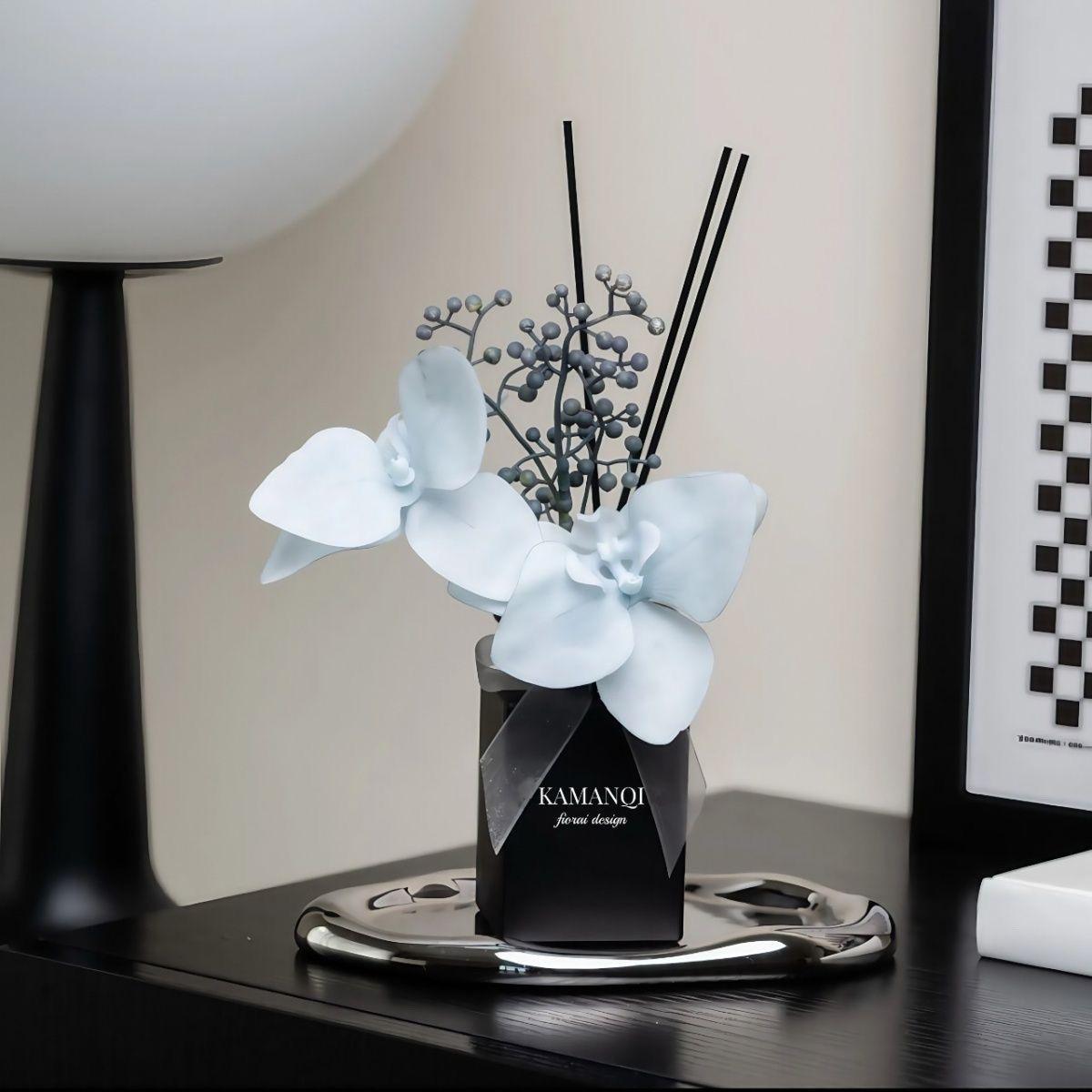 

Безпламенный аромадиффузор: Стойкий домашний аромат, Идеально подходит для спальни, ванной комнаты, ленивых выходных и декоративных композиций из сухоцветов