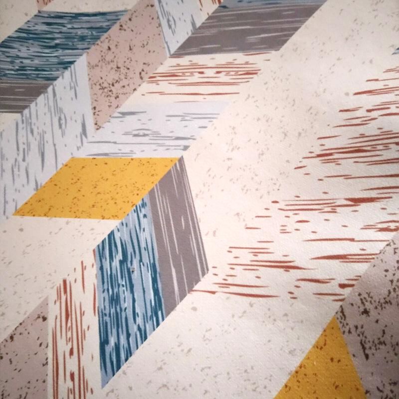 Geometric Bedroom Living Room Carpet Short Velvet Print Anti Slip Lobby Floor Mat Carpet