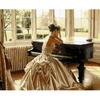 Painting by Numbers Paintings To Paint - Lady At the Piano 50X40 Cm