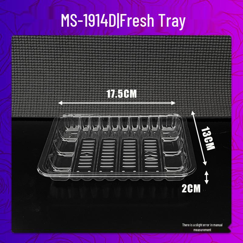 Transparent Disposable Fruit & Vegetable Tray - Fresh Food Packaging Box Without Lid