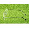 RSINC Rimless Light weight Flexible frame eyeglass Spectacle For Men And Women Modern  Square Gun - Black N-575 C3 50-18-135 Flexible - 1