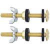 Strong Toilet Tank Mounting System Rustproof Metal Bolts Locking Nuts Sealing Gaskets Universal Application for House