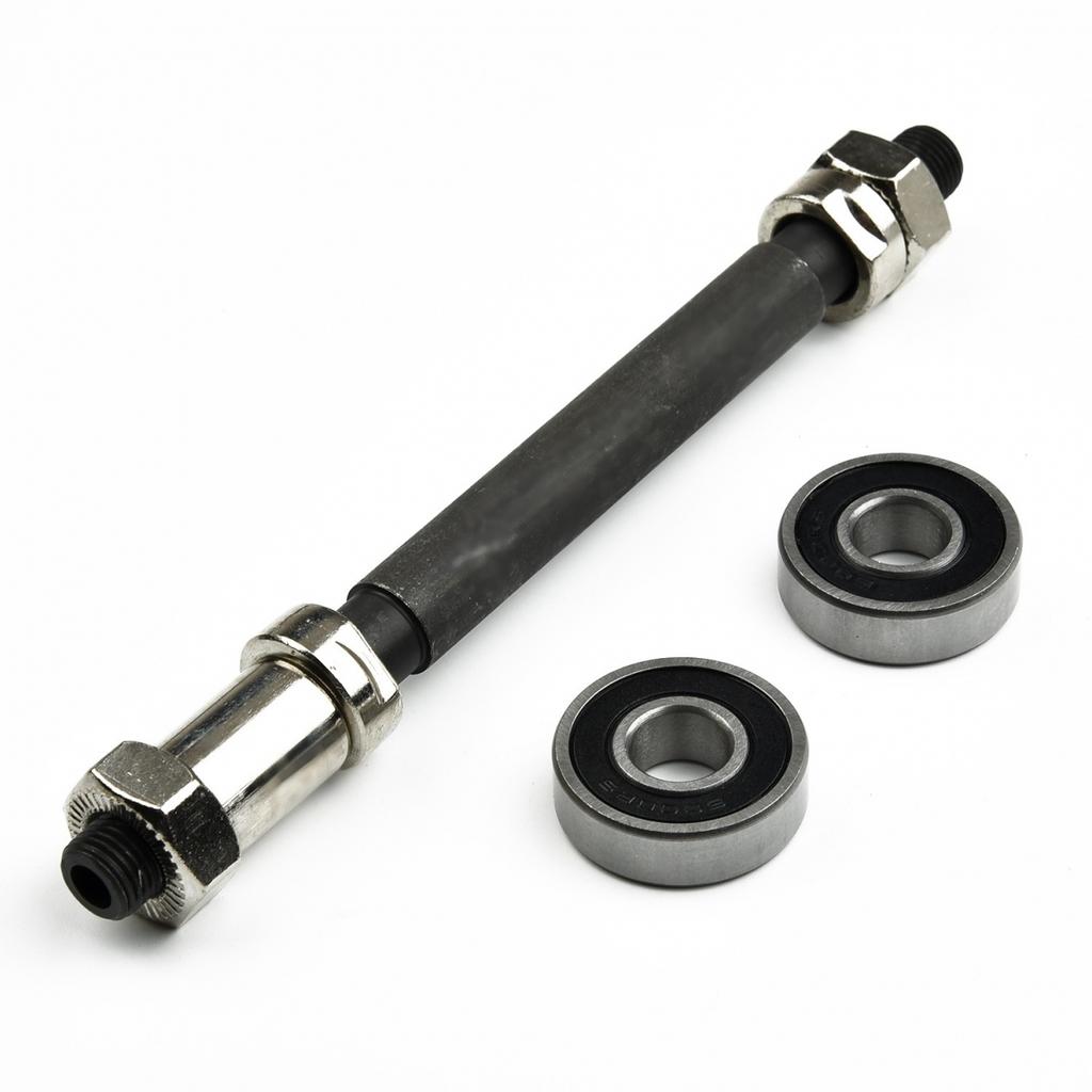 Steel Axles Bearing Bicycle Bike Cycling Hollow Axle