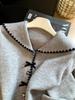 Autumn 2026 Sweet Sailor Collar Knit Cardigan with Bow & Buttons – Fashionable, Versatile, Age-Reducing Sweater