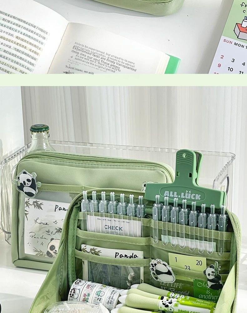 High-Capacity 12-Layer Pencil Case for Girls - Ideal for Junior & Senior High School Students