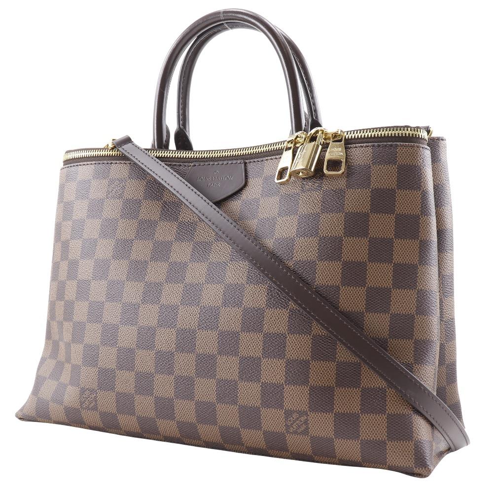 Louis Vuitton Brompton Handbag N41582 2WAYShoulder Brown Damier Canvas Women Used
