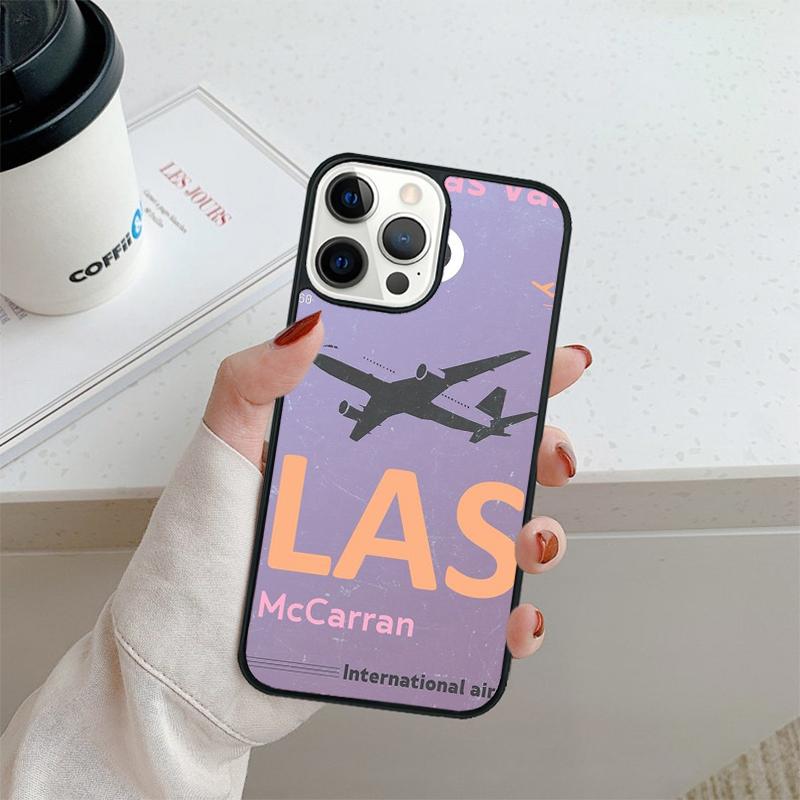 Funny Airport Code Phone Case For iPhone 17 Air 16 pro max 15 14 plus 12 13 Shell Cover coque