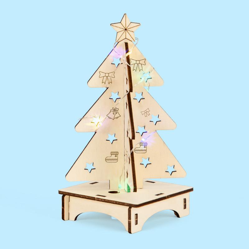 

Christmas Tree Science Experiment Kit With Colorful Light Assembly For Children Educational Craft