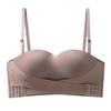Front buckle strapless underwear women's beauty back non-slip gathering small chest thin seamless invisible tube top chest wrap bra cover