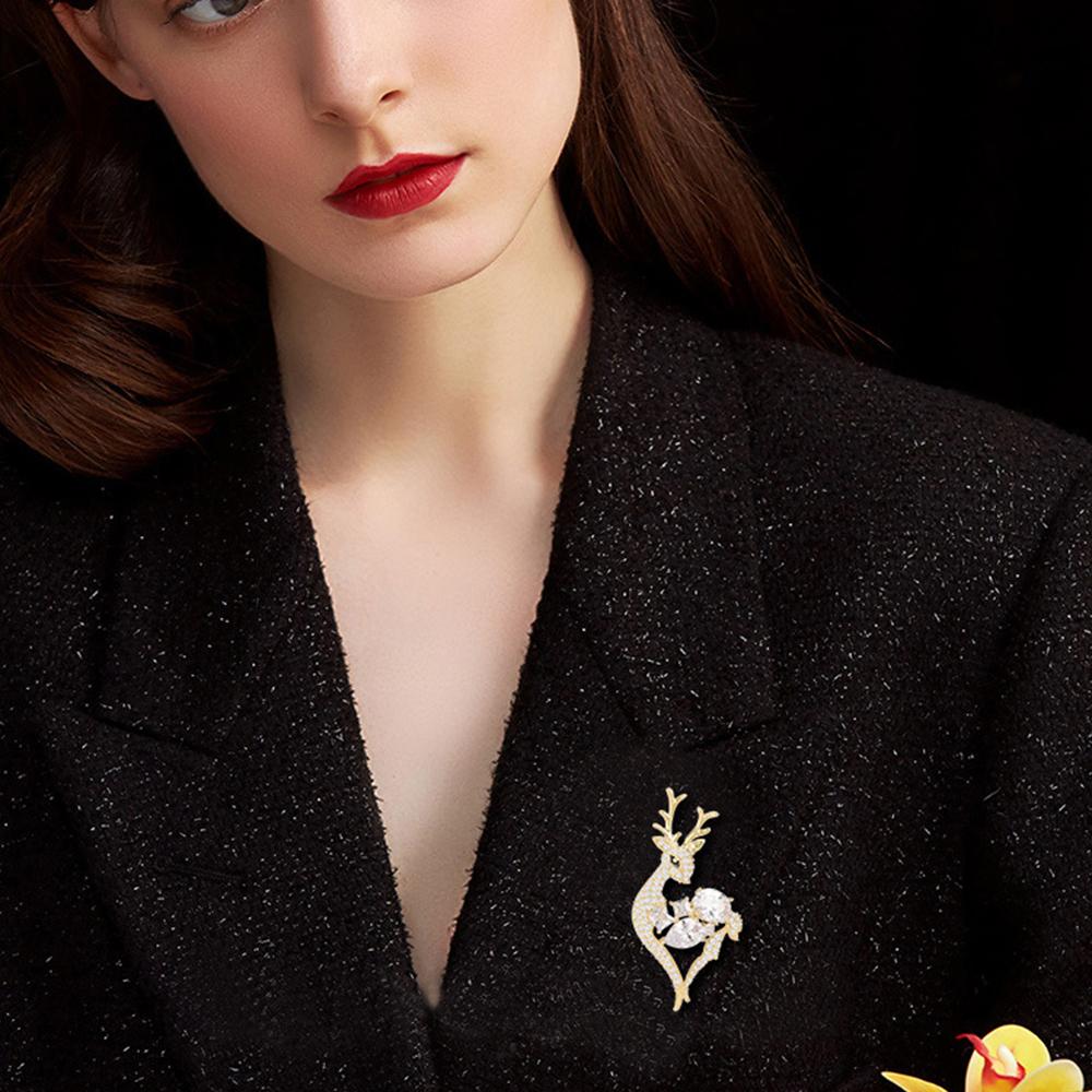 Senior Brooches Flower Leaf Brooch Pins for Women Suit Pendant  Fashion Brooches Jewelry