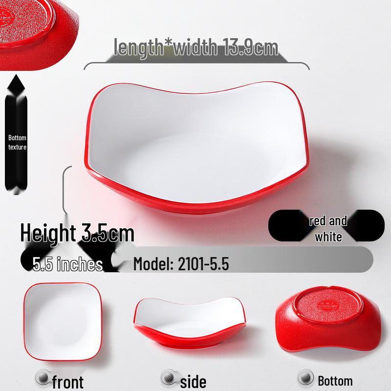 Melamine KTV Restaurant Snack & Dipping Plate - Creative Cold Dish, Imitation Porcelain
