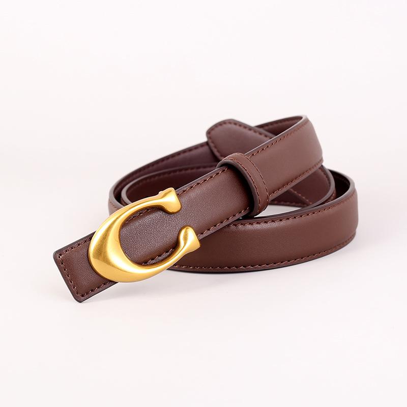 Belt, New Leather Women's Versatile Decoration Fashion and High Sense with Jeans Belt
