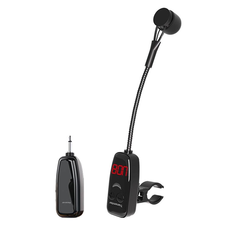 ABUO-Wireless Pickup System Clip On Wireless Receiver And Transmitter Musical Instrument Microphone For Clarinet Flute