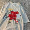 Find Your Way Good Day Cute Little Bear Mens Tshirts Hip Hop Oversize T-Shirt Fashion Summer Tops Casual Loose Couple T Shirts