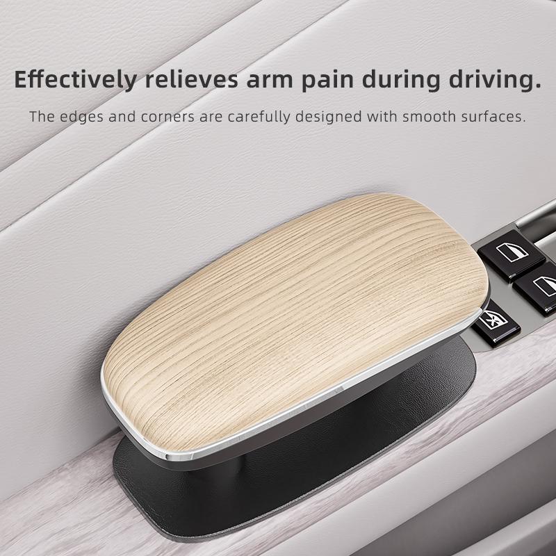 Adjustable Car Door Armrest Pad PU Leather Memory Foam Elbow Support Cushion for SUV Sedan Relieve Driving Fatigue
