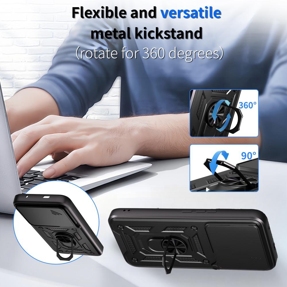 Armor Holder Funda for Tecno Pova 7 Pro 5G Case Cover Slide Camera Protection Ring Stand Shockproof Back Capa Funda