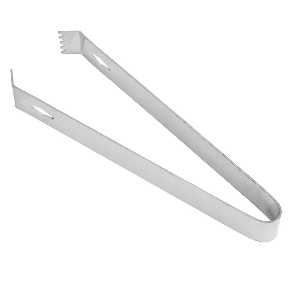 Cocktail Tong Thickened Rhombus Stainless Steel Food Ice Sugar Cube Tong for Bar