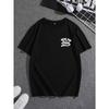 Men'S Short-Sleeve Fashionable T-Shirt with Round Neck And Letter Print