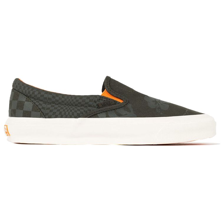 Porter-Yoshida & Co. x Vans OG Classic Slip-On LX Forest Night Floral Checkerboard Baskets Unisexe Vert Noir-Encre VN0A45JKWW6
